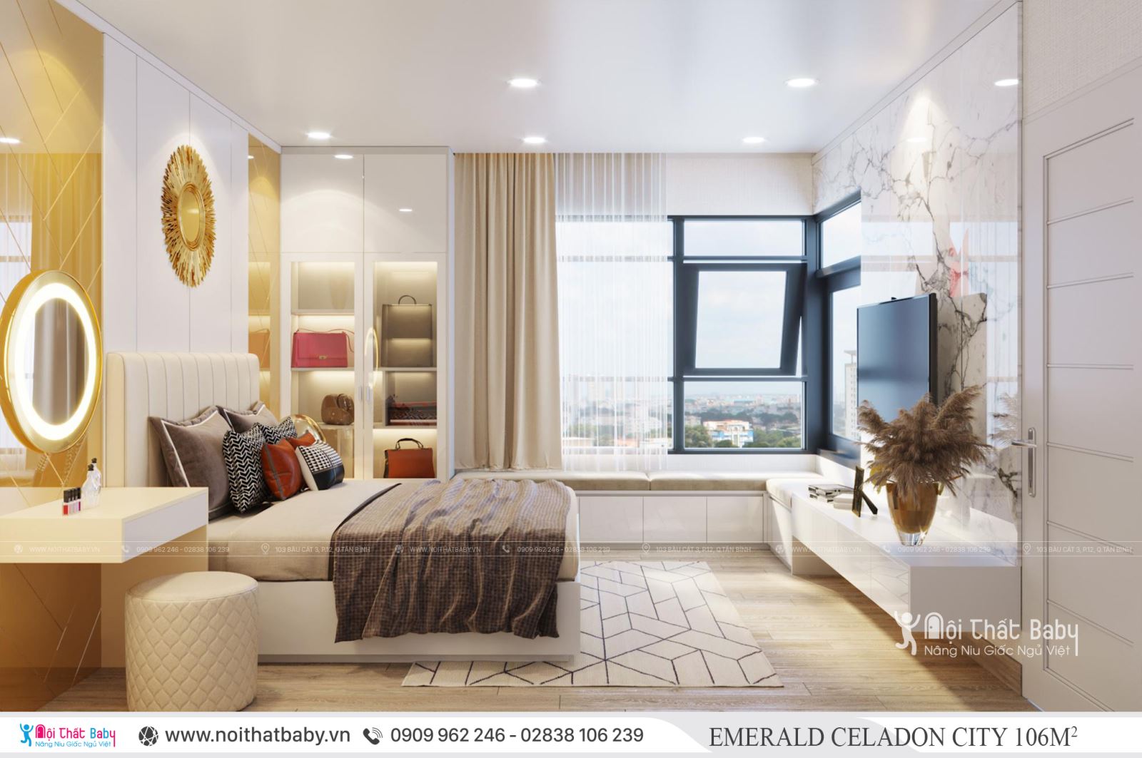 Tổng hợp các mẫu thiết kế nội thất Chung cư Emerald Celadon City